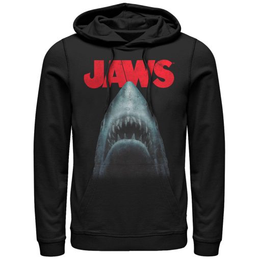 Men’s Jaws Shark Teeth Poster Pull Over Hoodie