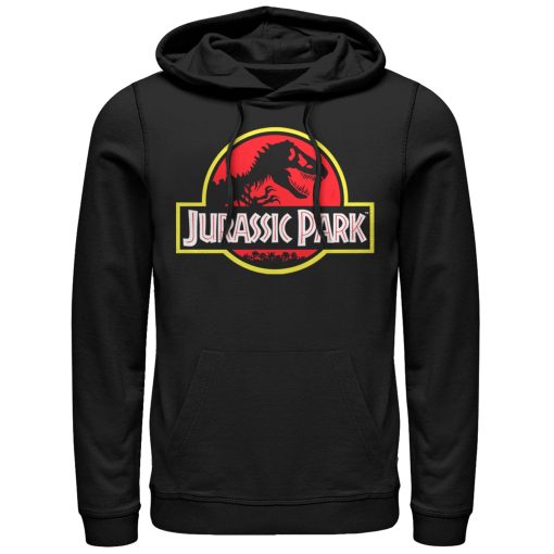 Men’s Jurassic Park Bold Classic Logo Pull Over Hoodie