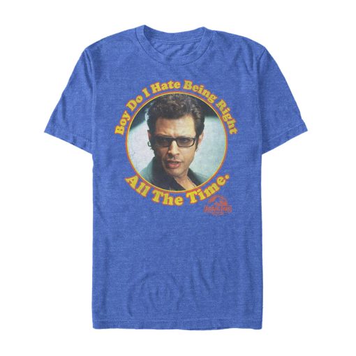 Men’s Jurassic Park Dr. Malcolm Right all the Time T-Shirt