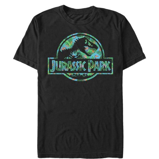 Men’s Jurassic Park Floral T Rex Logo T-Shirt