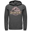 Men’s Jurassic Park Logo Henna Print Pull Over Hoodie
