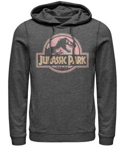 Men’s Jurassic Park Logo Henna Print Pull Over Hoodie