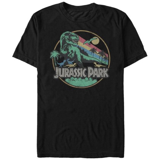 Men’s Jurassic Park Rainbow Emblem T-Shirt