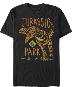 Men’s Jurassic Park T. Rex Crayon Print T-Shirt