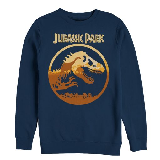 Men’s Jurassic Park T. Rex Sunset Silhouette Sweatshirt