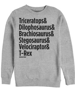 Men’s Jurassic Park Triceratops and Dilophosaurus Sweatshirt