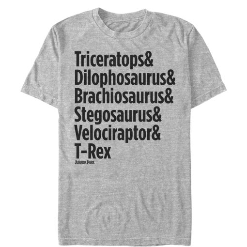 Men’s Jurassic Park Triceratops and Dilophosaurus T-Shirt