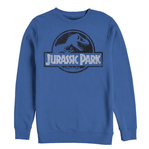 Men’s Jurassic Park Vintage Black and White Logo Sweatshirt