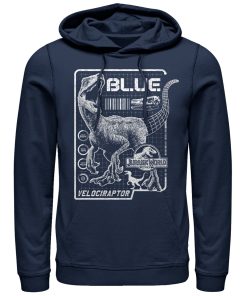 Men’s Jurassic World Fallen Kingdom Blue Details Pull Over Hoodie
