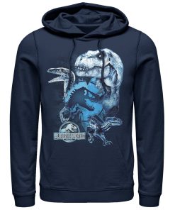 Men’s Jurassic World Fallen Kingdom Dinosaur Frost Pull Over Hoodie