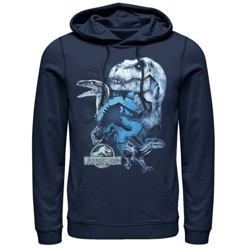 Men’s Jurassic World Fallen Kingdom Dinosaur Frost Pull Over Hoodie