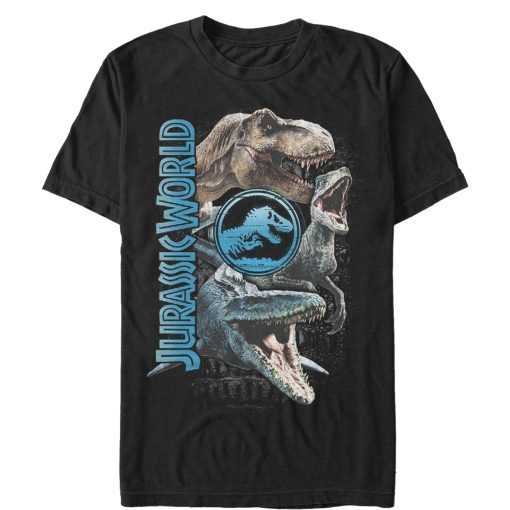 Men’s Jurassic World Fallen Kingdom Dinosaur Montage T-Shirt