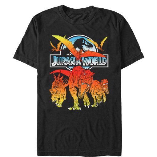 Men’s Jurassic World Fallen Kingdom Fire Dinosaurs T-Shirt