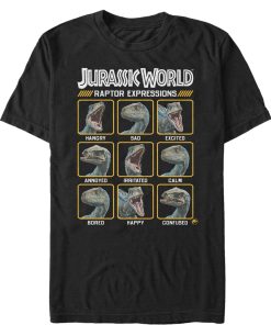 Men’s Jurassic World Fallen Kingdom Raptor Expressions T-Shirt