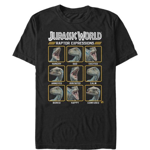 Men’s Jurassic World Fallen Kingdom Raptor Expressions T-Shirt