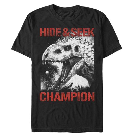 Men’s Jurassic World Hide and Seek Champion T-Shirt