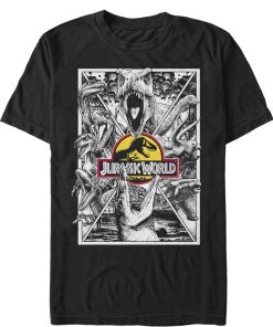 Men’s Jurassic World Jurassic Worldscale Comic Print T-Shirt