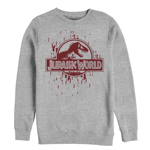 Men’s Jurassic World Logo Glitch Code Sweatshirt