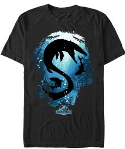 Men’s Jurassic World Mosasaurus With Sharks T-Shirt
