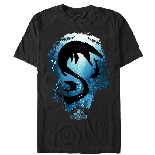 Men’s Jurassic World Mosasaurus With Sharks T-Shirt