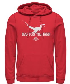 Men’s Jurassic World Raptor Trainer Silhouette Pull Over Hoodie