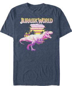 Men’s Jurassic World Retro T. Rex Sunset T-Shirt