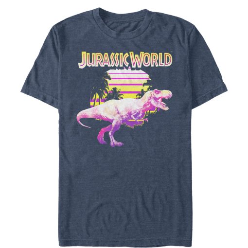 Men’s Jurassic World Retro T. Rex Sunset T-Shirt