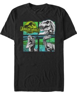 Men’s Jurassic World T. Rex and Velociraptors T-Shirt