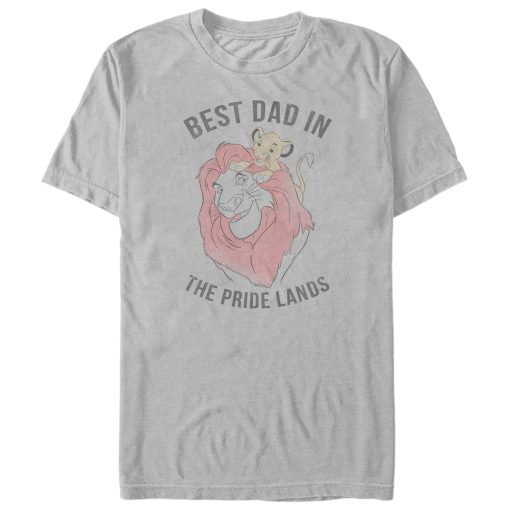 Men’s Lion King Best Dad in Pride Land T-Shirt