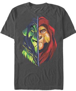 Men’s Lion King Geometric Brother Split T-Shirt