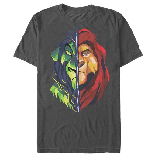 Men’s Lion King Geometric Brother Split T-Shirt