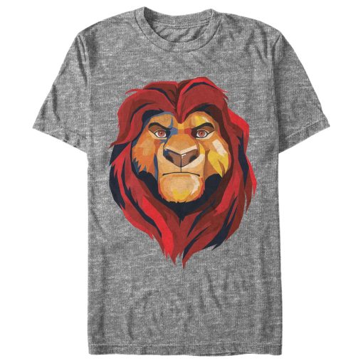 Men’s Lion King Geometric Mufasa Portrait T-Shirt