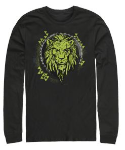 Men’s Lion King Geometric Scar Emblem Long Sleeve Shirt