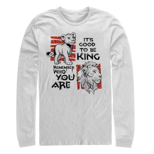 Men’s Lion King Good to Be King Long Sleeve Shirt