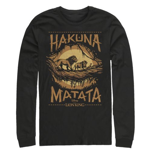 Men’s Lion King Hakuna Matata Jungle Trio Long Sleeve Shirt