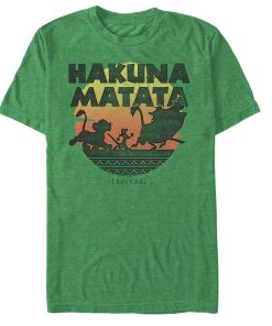 Men’s Lion King Hakuna Matata Sunset Circle T-Shirt