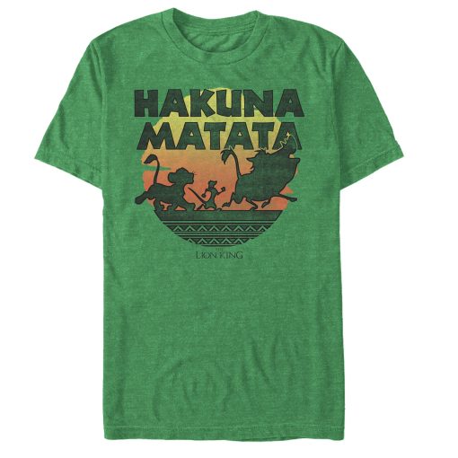 Men’s Lion King Hakuna Matata Sunset Circle T-Shirt