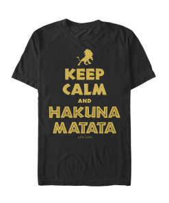 Men’s Lion King Keep Calm and Hakuna Matata T-Shirt