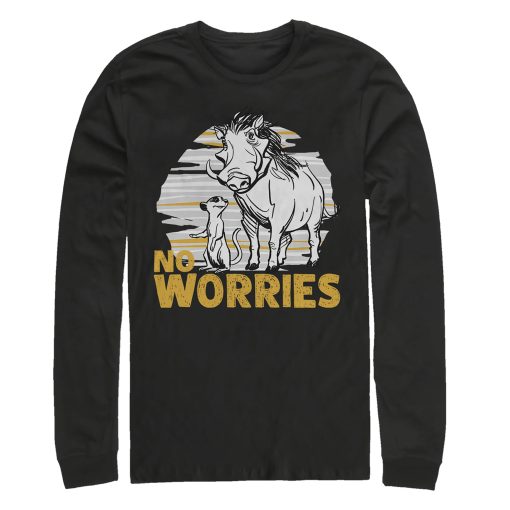 Men’s Lion King No Worries Besties Long Sleeve Shirt