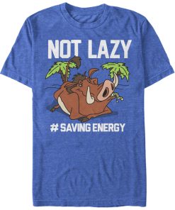 Men’s Lion King Pumbaa Not Lazy T-Shirt
