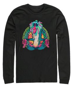 Men’s Lion King Rafiki Geometric Rainbow Long Sleeve Shirt