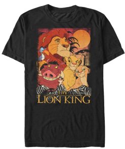 Men’s Lion King Retro Distressed Friends T-Shirt
