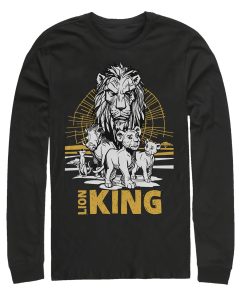 Men’s Lion King Savannah Sunset Crew Long Sleeve Shirt