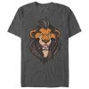 Men’s Lion King Scar Decorative Mane T-Shirt