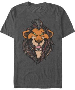 Men’s Lion King Scar Decorative Mane T-Shirt