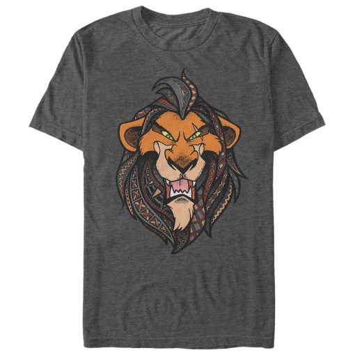 Men’s Lion King Scar Decorative Mane T-Shirt