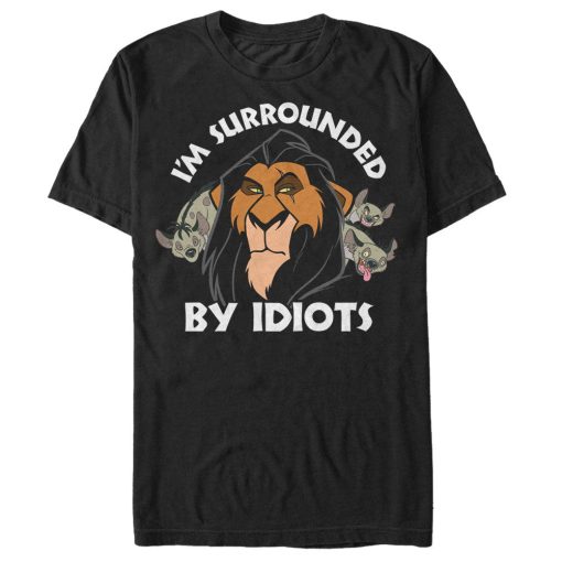 Men’s Lion King Scar Surrounded by Idiots T-Shirt