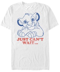 Men’s Lion King Simba Just Can’t Wait T-Shirt