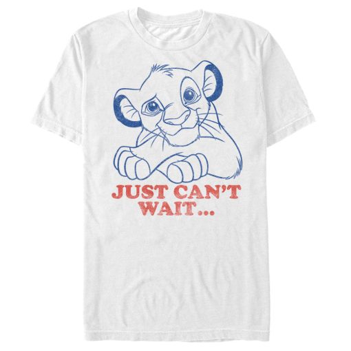 Men’s Lion King Simba Just Can’t Wait T-Shirt