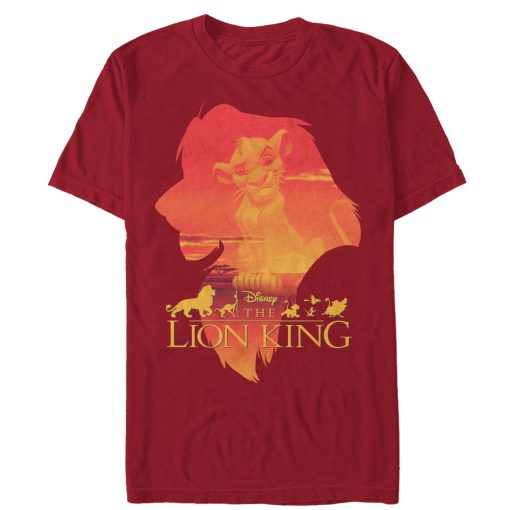 Men’s Lion King Simba Profile T-Shirt